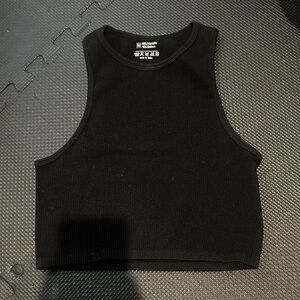 H&M Black Ribbed Tank Top